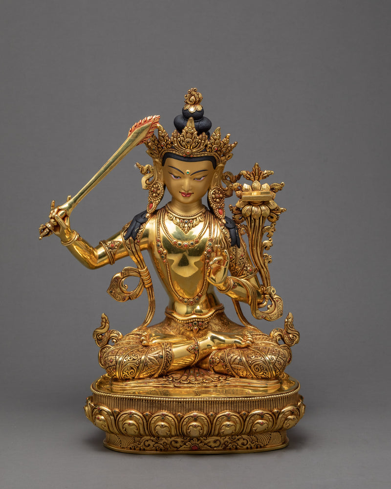 Peaceful Manjushri |  Jampal Yang Statue | Bodhisattva Of Wisdom