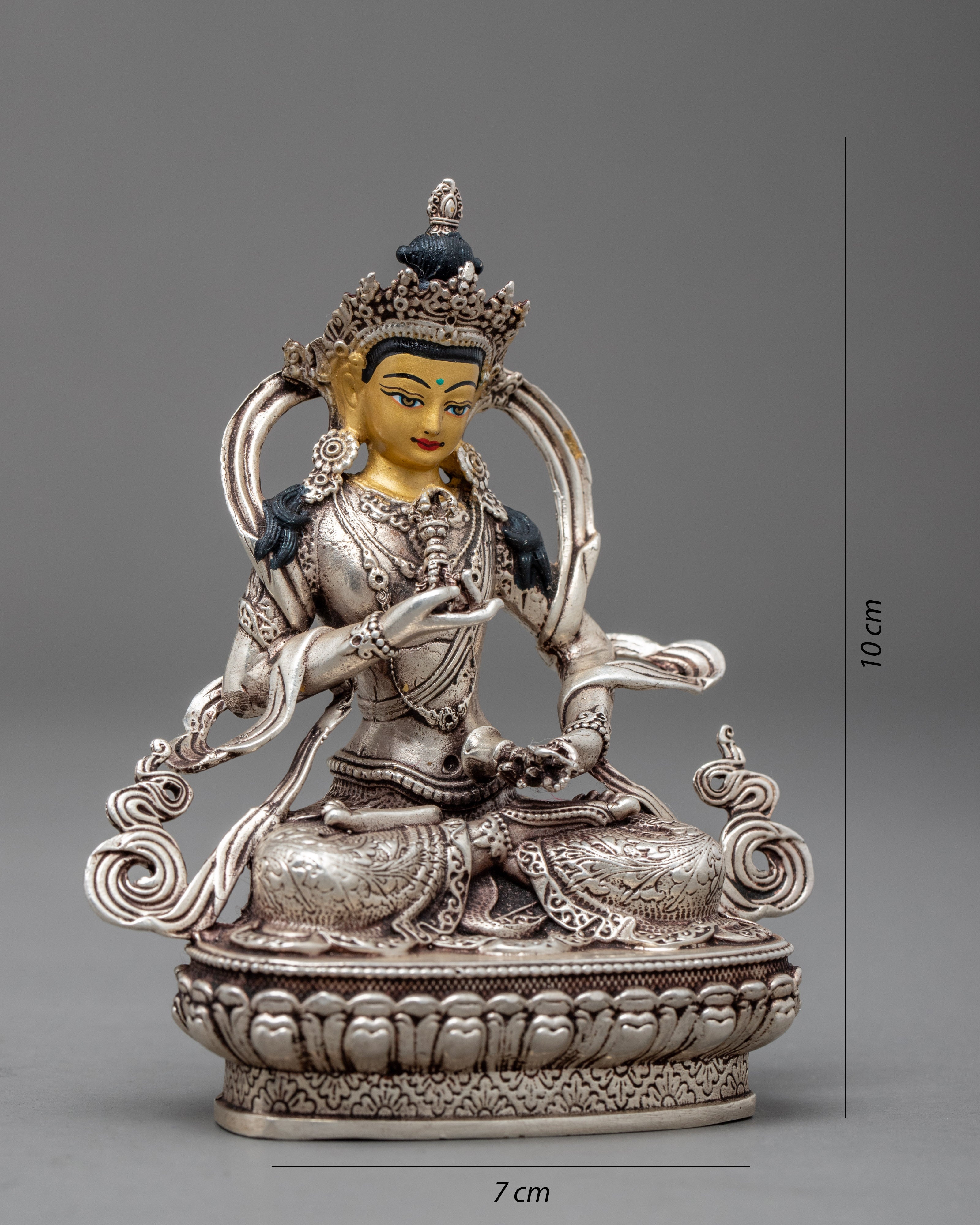 Vajrasattva Mini Statue | Traditional Dorje Sempa Art