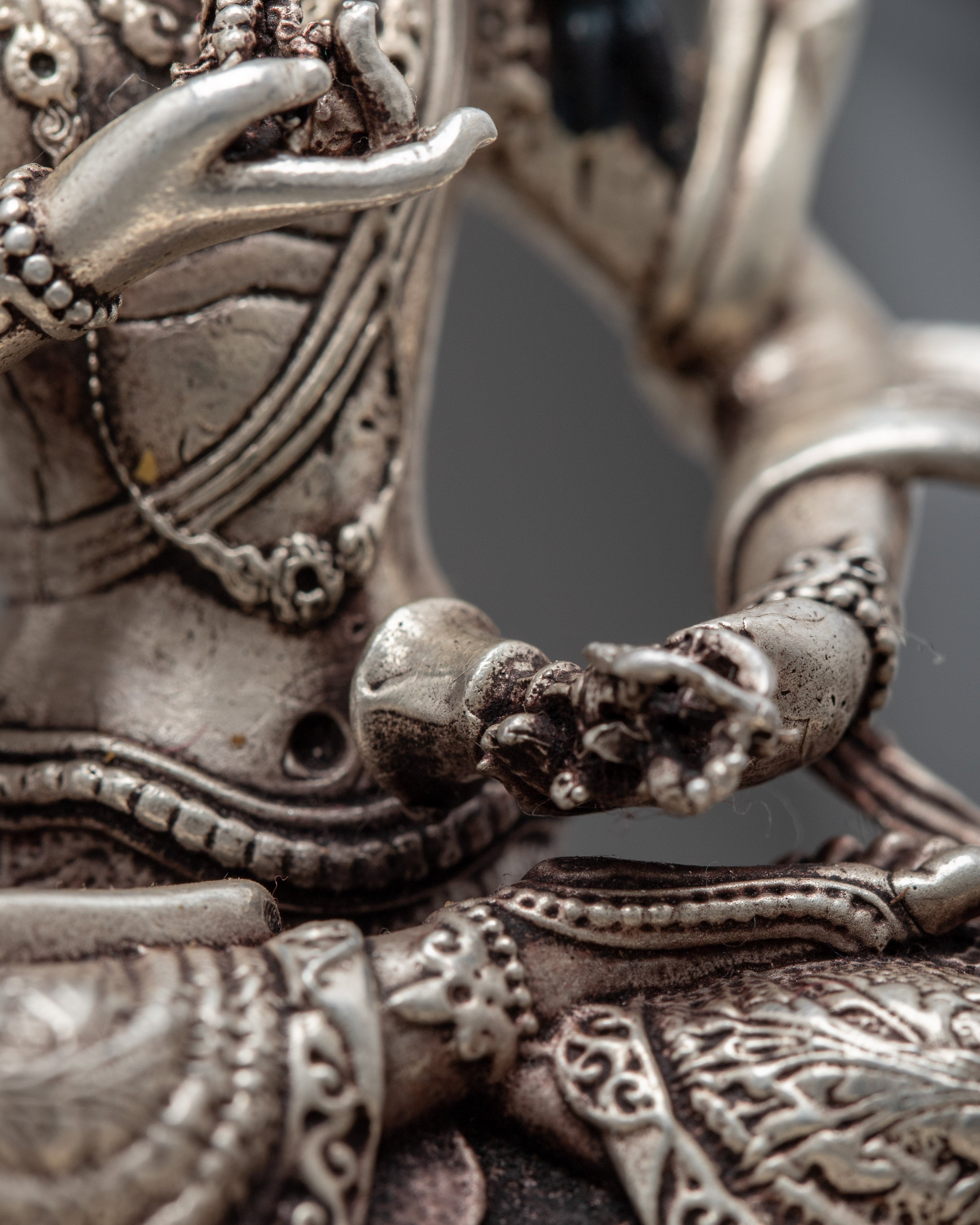 Vajrasattva Mini Statue | Traditional Dorje Sempa Art