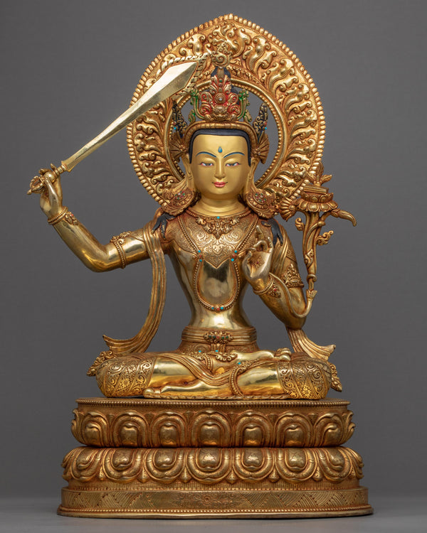 Manjushri Bodhisattva of Wisdom Sculpture