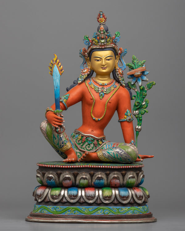 manjushri mantra statue