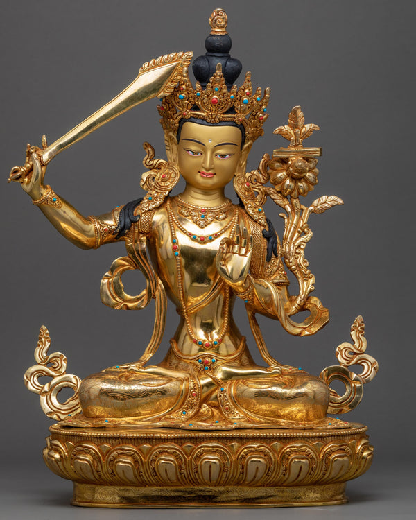 Manjushri Boddhisattva Sculpture 
