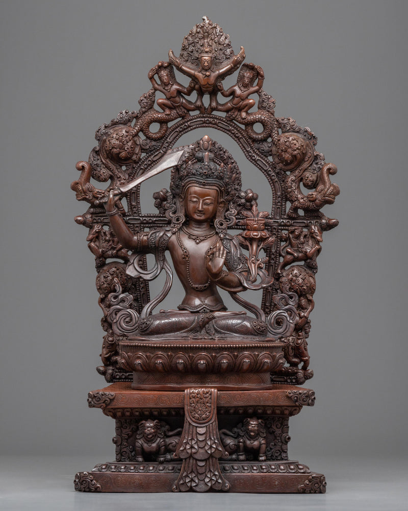 Manjushri bodhisattva statue