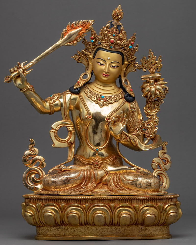 Manjushri Bodhisattva Deity Statue