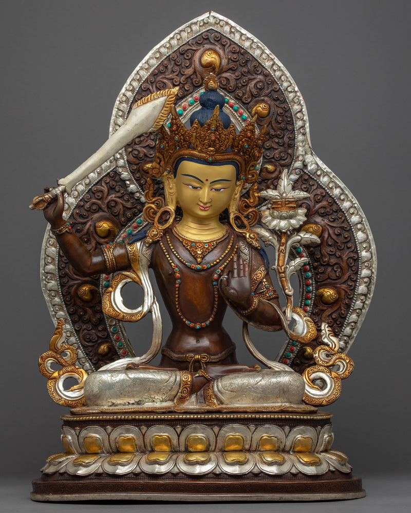 Manjushri Wisdom Deity Sculpture 