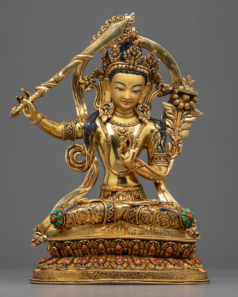 manjushri flaming sword statue