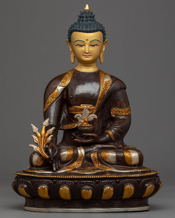 Blue Medicine Buddha Sculpture
