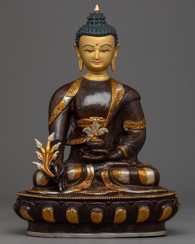 Blue Medicine Buddha Sculpture
