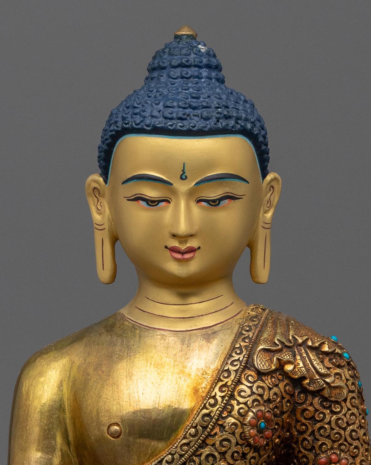 Medicine Buddha Statue | Buddhist Gold Gilded Copper Statue