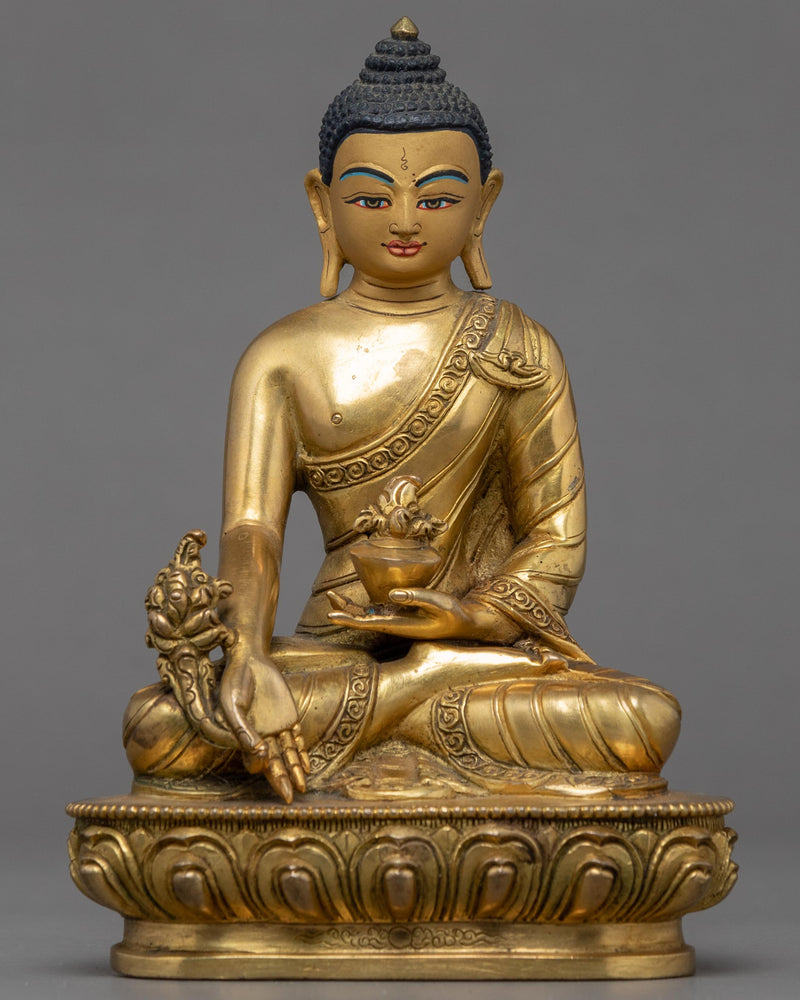 Blue Buddha Medicine Sculpture