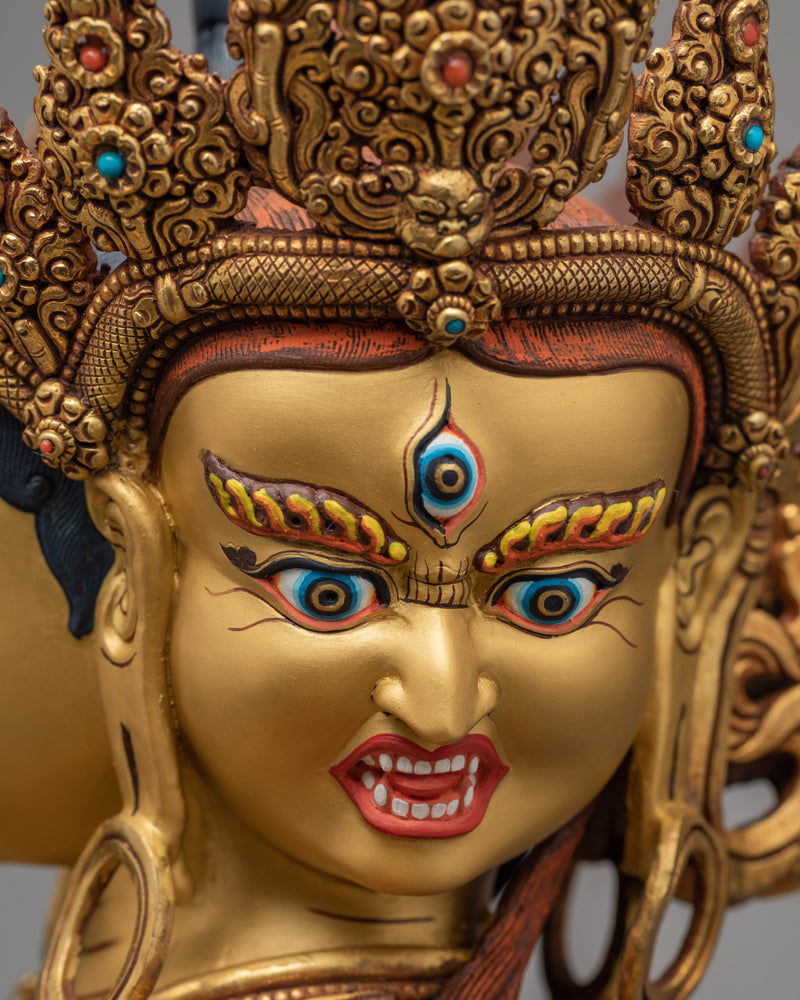 Namgyalma Statue | Buddhist Dakini of Longevity Gold Gilded Art