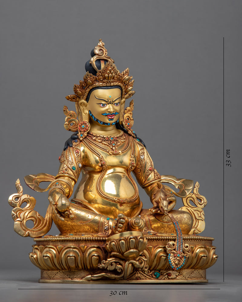 Dzambhala Wrathful Statue | Buddhist Wealth Deity