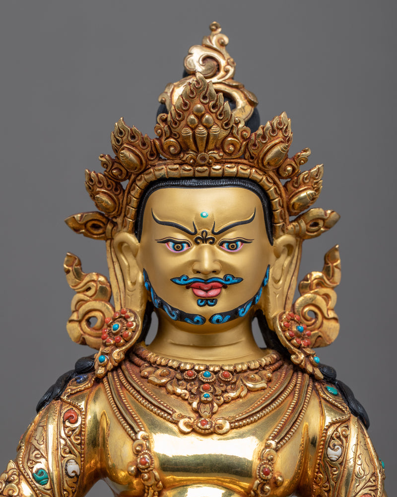 Dzambhala Wrathful Statue | Buddhist Wealth Deity