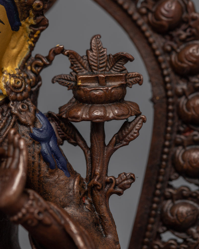 Bodhisattva Garden Statue | Gold Gilded Bodhisattva Statue Set