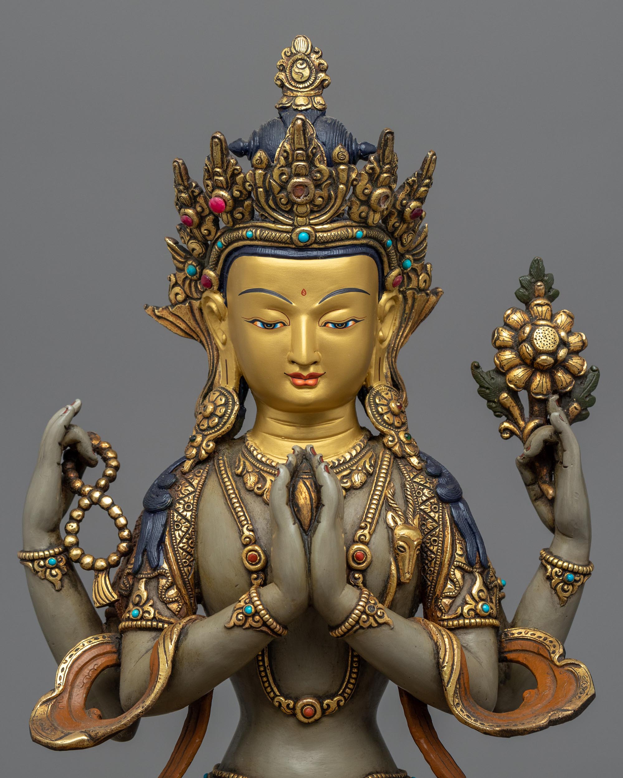 Tibetan Chenrezig Statue | Avalokiteshvara Fine Artwork