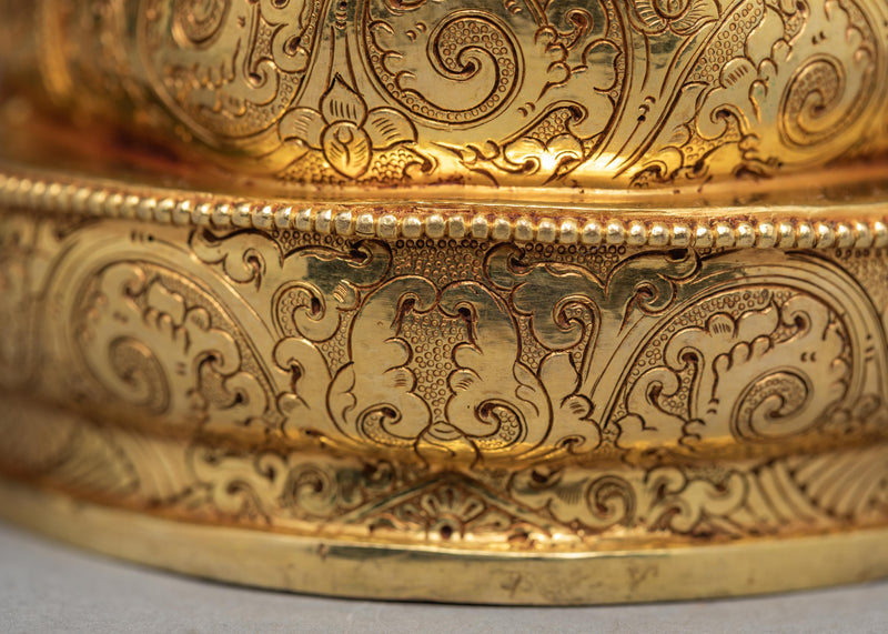 Gautam Buddha Statue | Purely Gold Gilded | Buddha Shakyamuni Statue