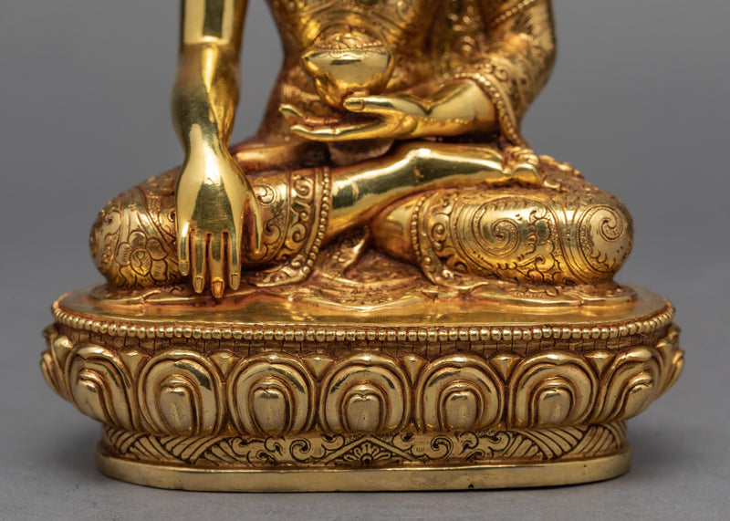 Gautam Buddha Statue | Purely Gold Gilded | Buddha Shakyamuni Statue