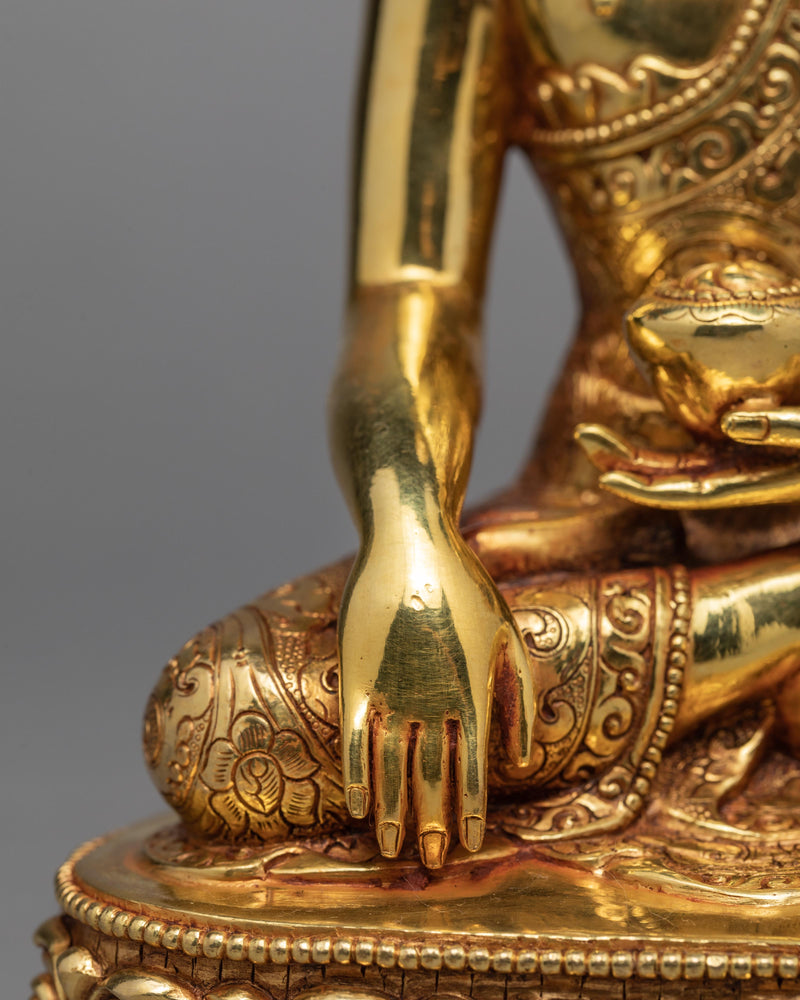 Gautam Buddha Statue | Purely Gold Gilded | Buddha Shakyamuni Statue