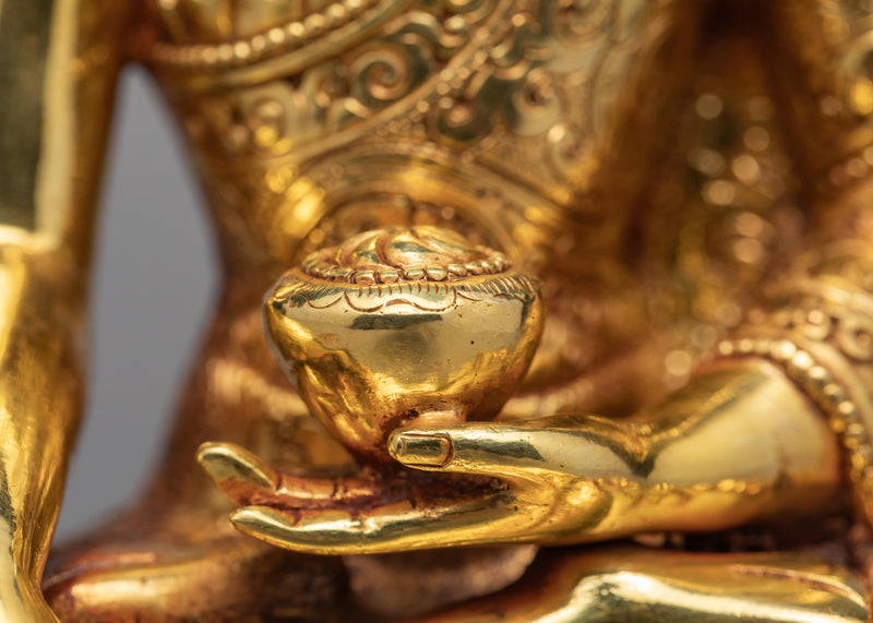 Gautam Buddha Statue | Purely Gold Gilded | Buddha Shakyamuni Statue