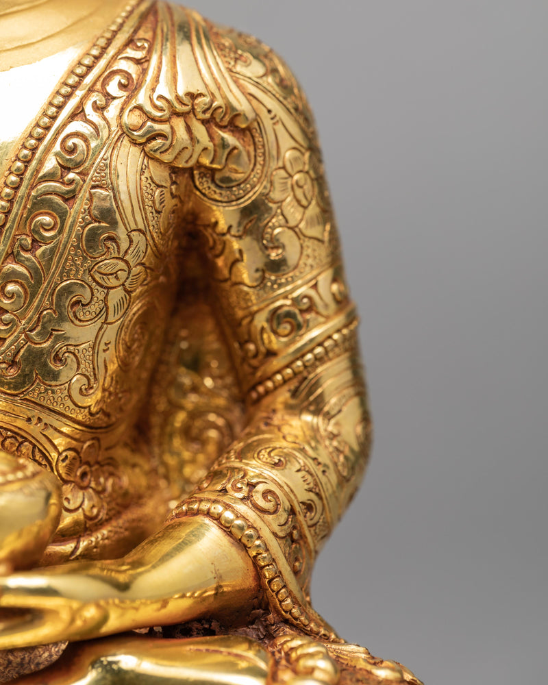 Gautam Buddha Statue | Purely Gold Gilded | Buddha Shakyamuni Statue