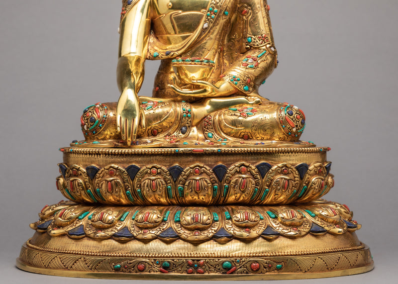 Buddha Shakyamuni Statue | Gold Plated Buddha Statue | Himalayan Art