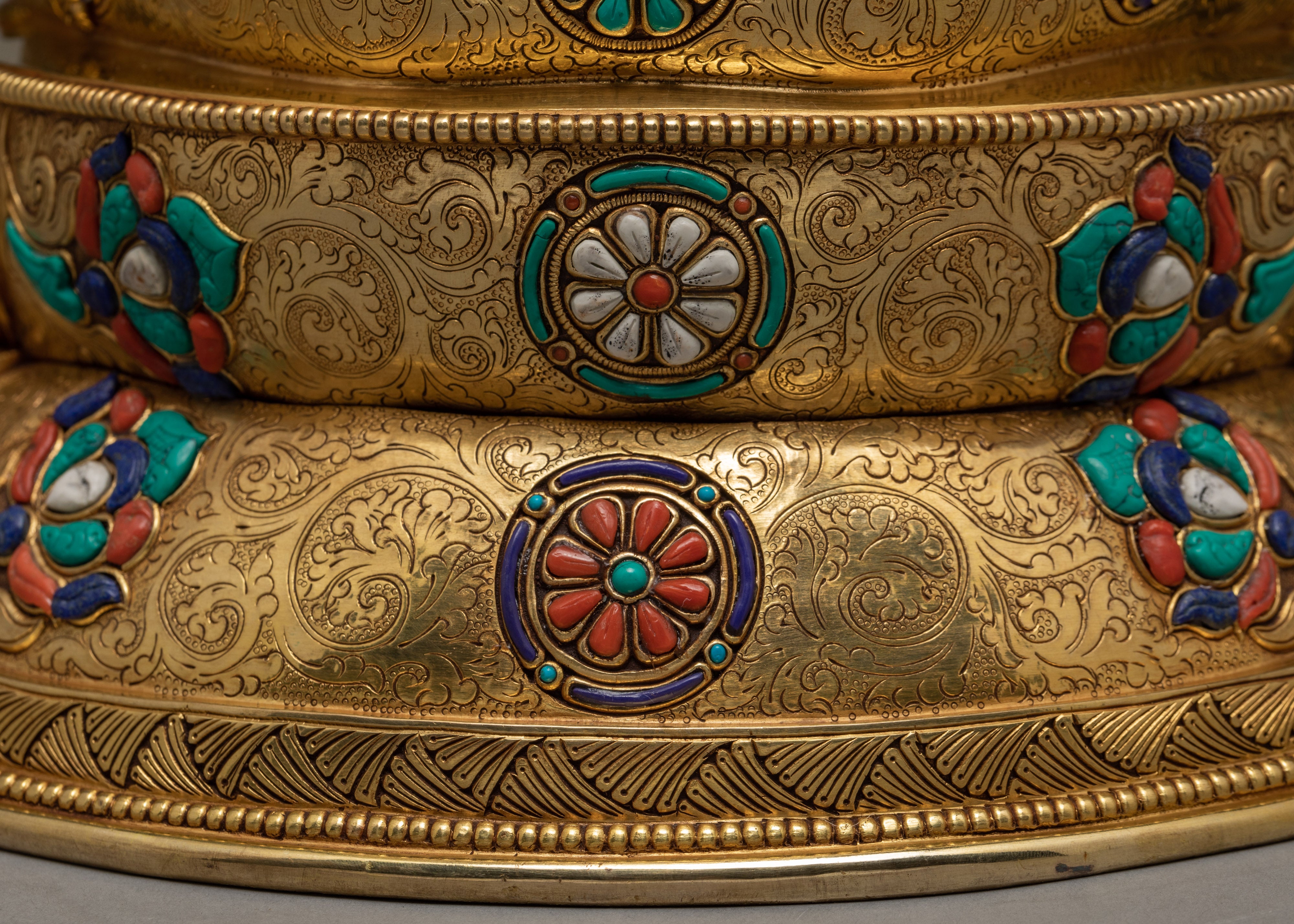 Shakyamuni  Buddha Statue | Gold Plated Gautam Buddha Statue