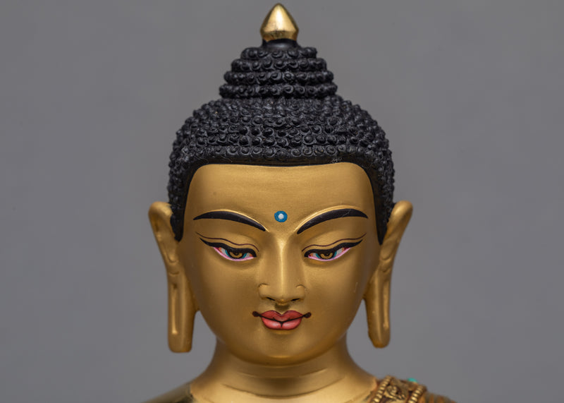 Gautama Buddha Statue | Plated in 24K Gold | Buddhist Sculpture