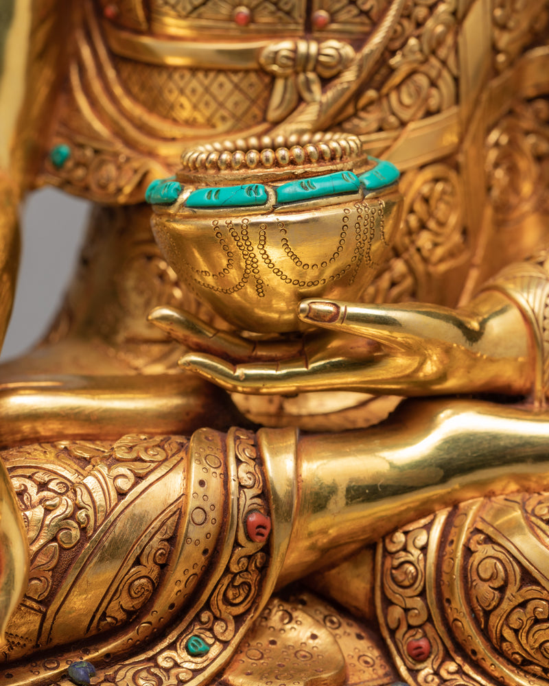 Gautam Buddha Statue | Gold Plated Tibetan Buddhist Art