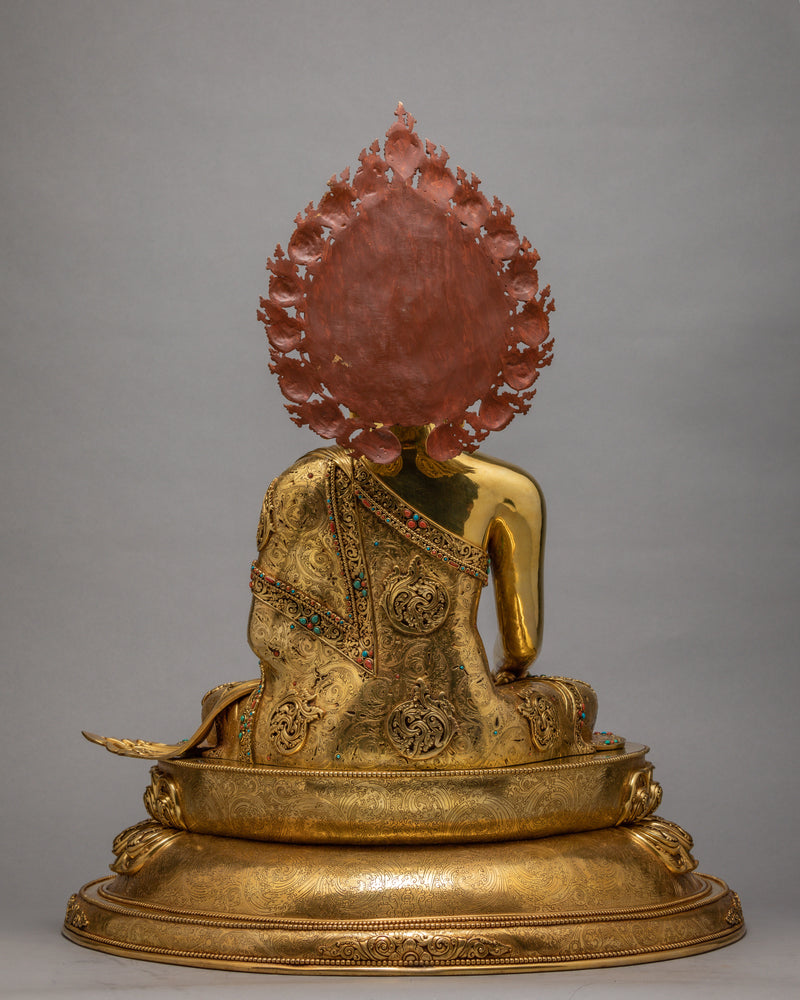 Shakyamuni Buddha | Himalayan Buddhist Statue Glided With 24K Gold