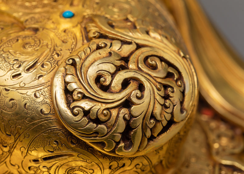 Shakyamuni Buddha | Himalayan Buddhist Statue Glided With 24K Gold