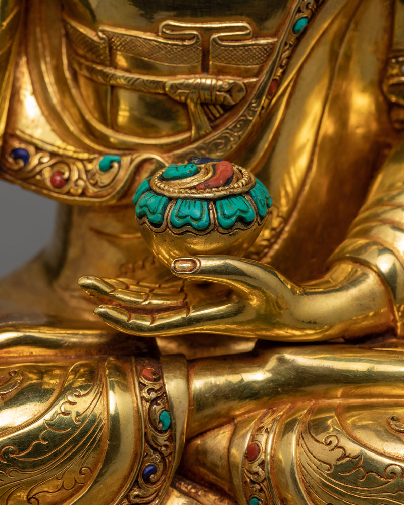 Buddha Statue | Shakyamuni Buddha | Plated With 24K Gold