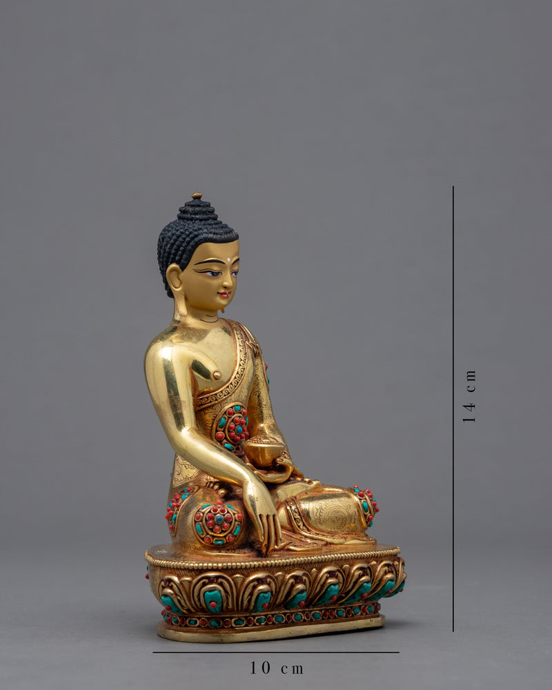Small Shakyamuni Buddha Statue | Traditional Himalayan Art