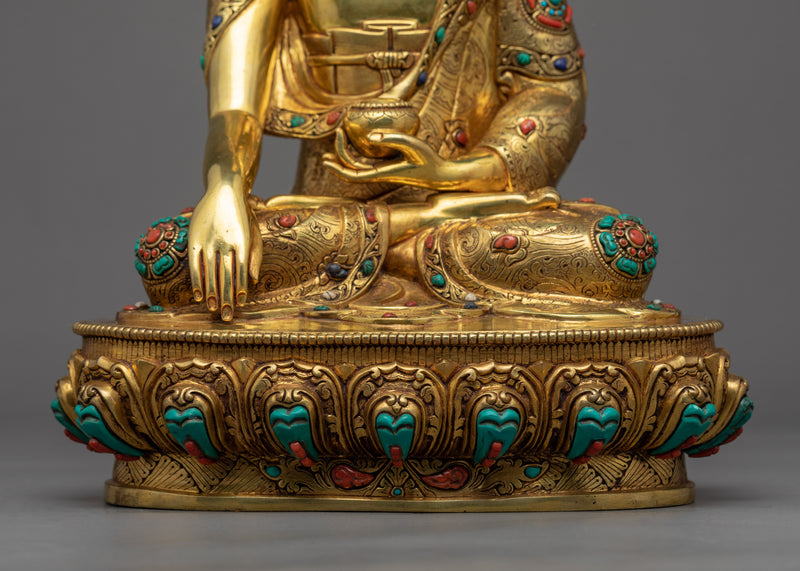 Tibetan Shakyamuni Buddha Statue | Himalayan Buddhist Sacred Art