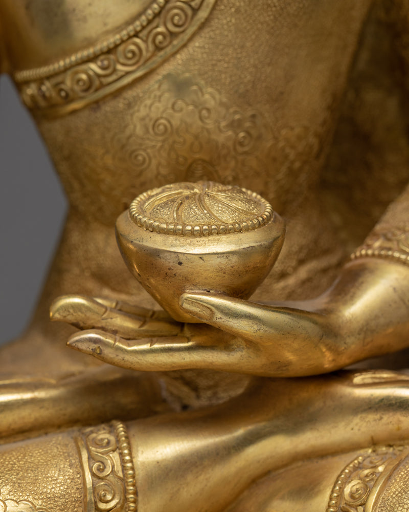 Shakyamuni Buddha Statue | The Enlightened One | 24K Gold Gilded