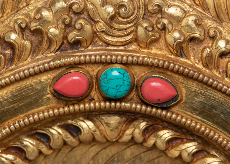 Buddha Shakyamuni Statue | Handmade Gold Plated Gautam Buddha | Fine Hand Carved