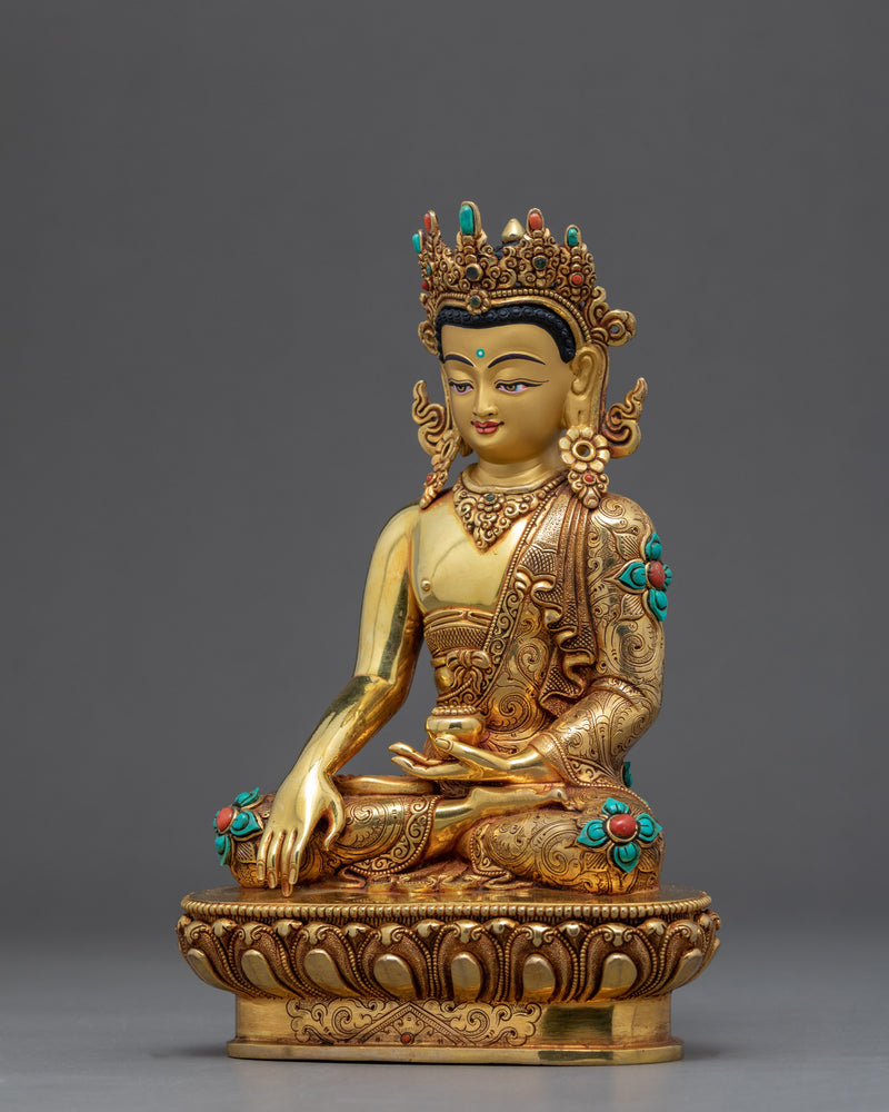 Mini Shakyamuni Buddha Statue | Traditional Himalayan Art