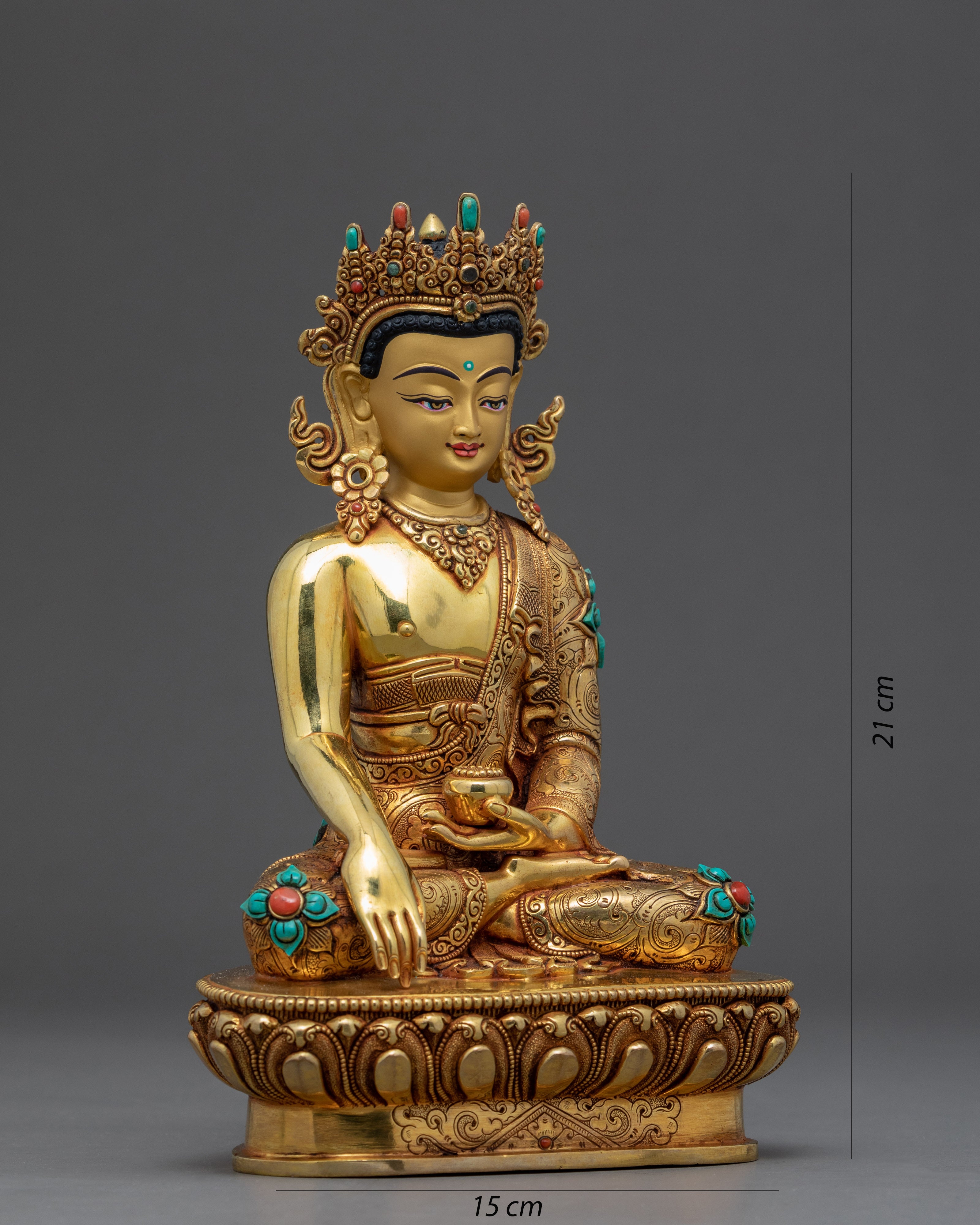 Mini Shakyamuni Buddha Statue | Traditional Himalayan Art