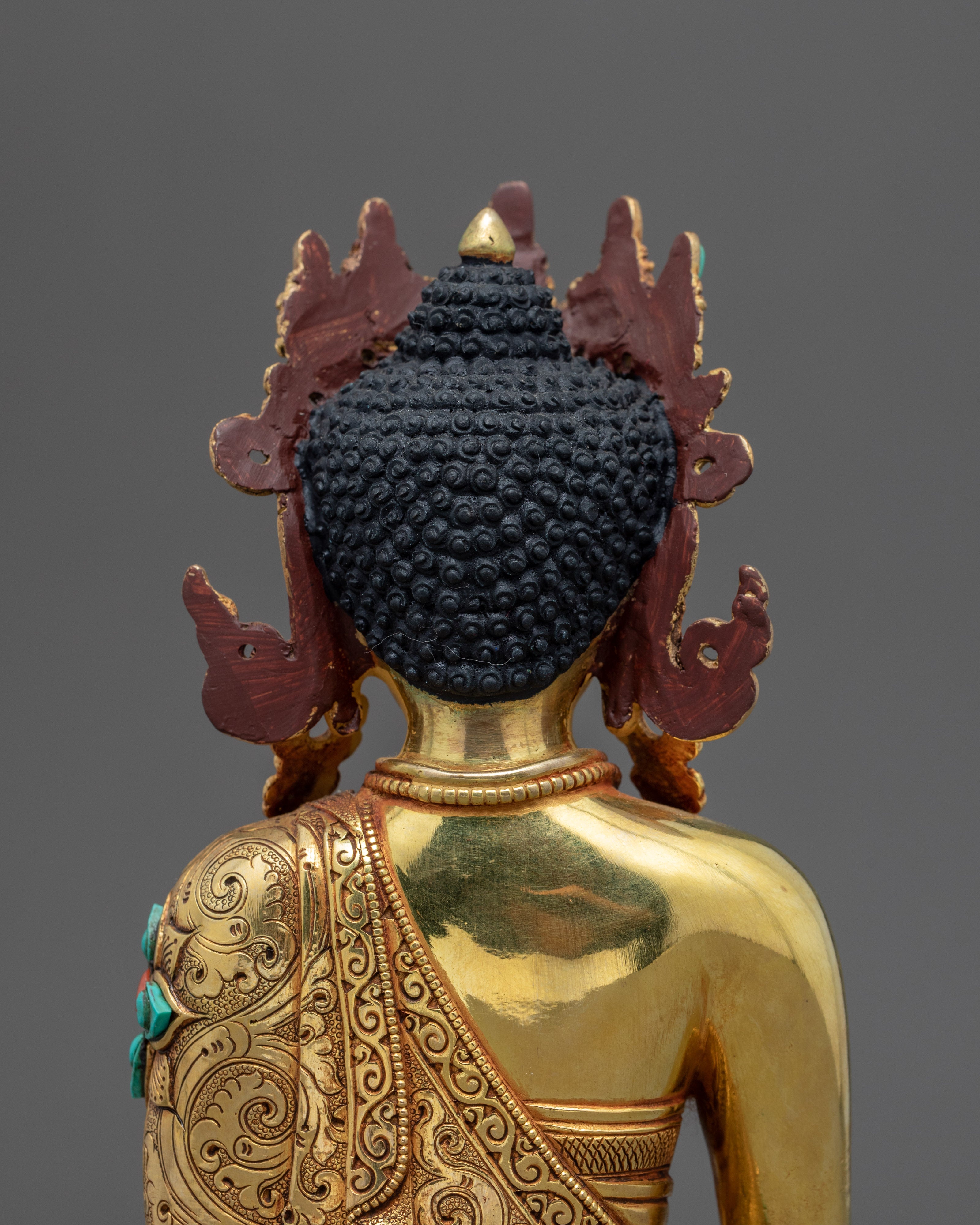 Mini Shakyamuni Buddha Statue | Traditional Himalayan Art
