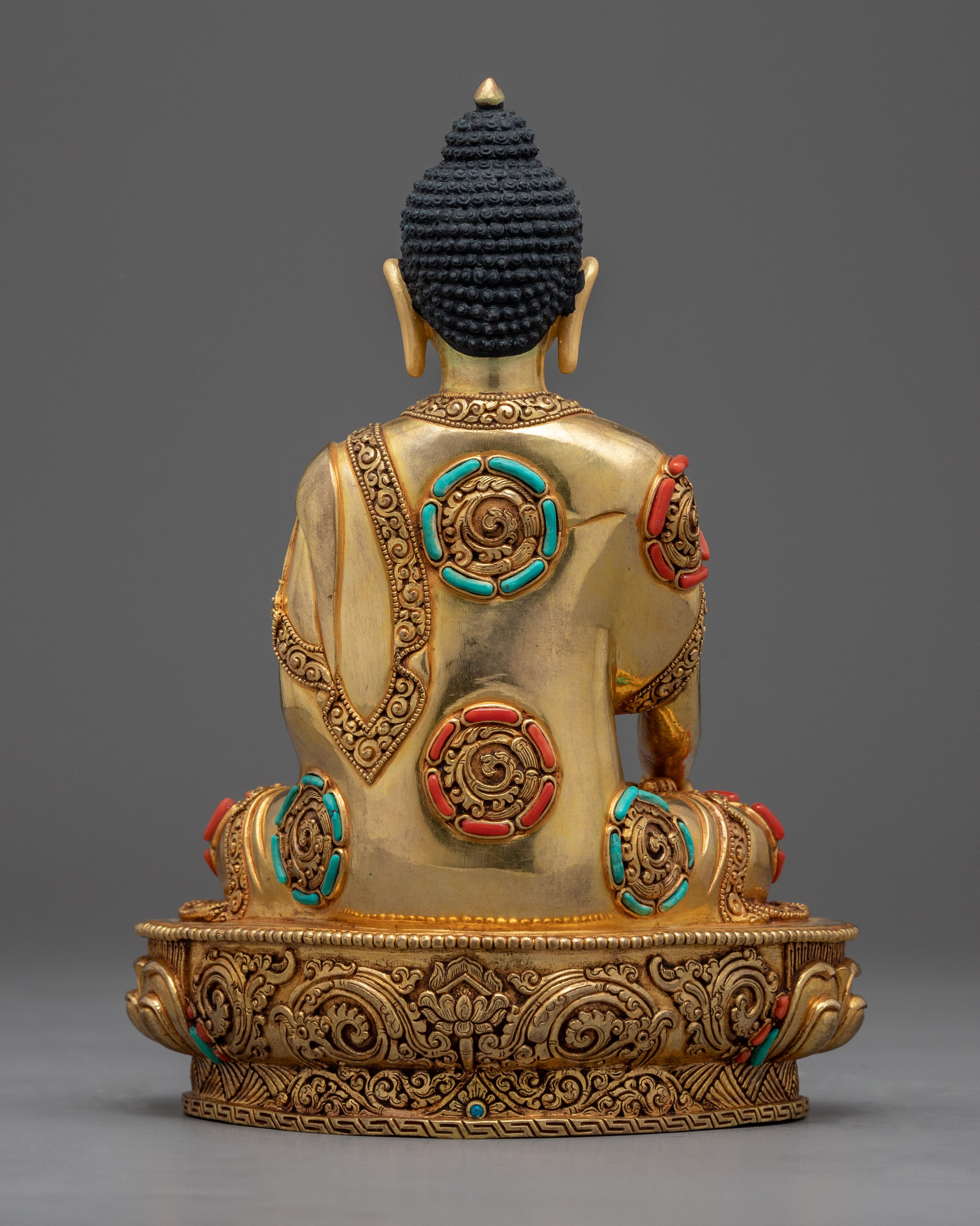 Seated Shakyamuni Buddha Statue | Historical Buddha Traditional Himalayan Art