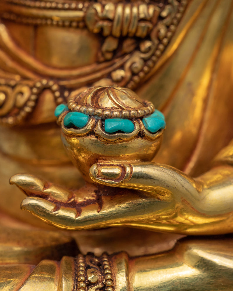Seated Shakyamuni Buddha Statue | Historical Buddha Traditional Himalayan Art