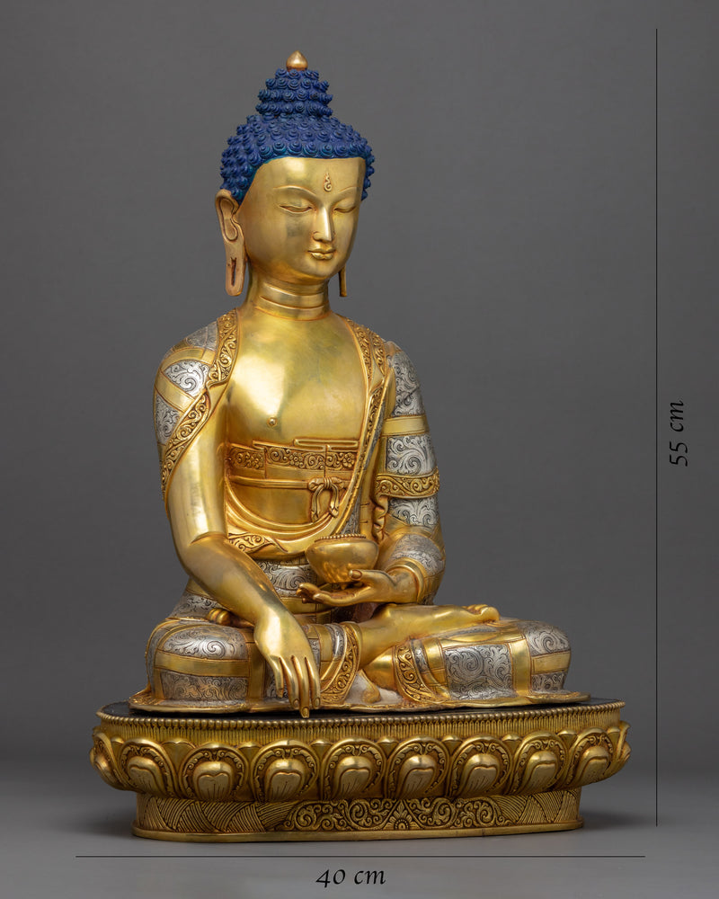 Buddha Shakyamuni Sculpture Tibet | Handmade Buddha Statue