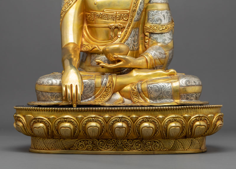 Buddha Shakyamuni Sculpture Tibet | Handmade Buddha Statue