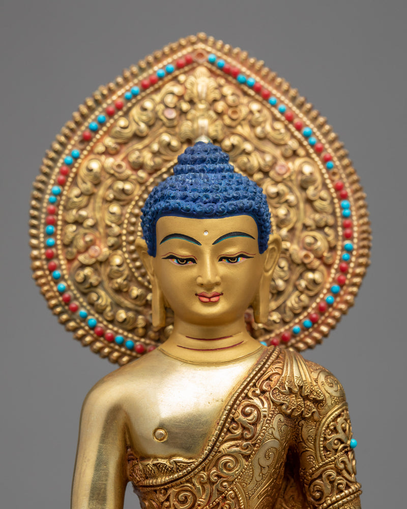 Ancient Shakyamuni Buddha Sculpture | Himalayan Buddhist Art