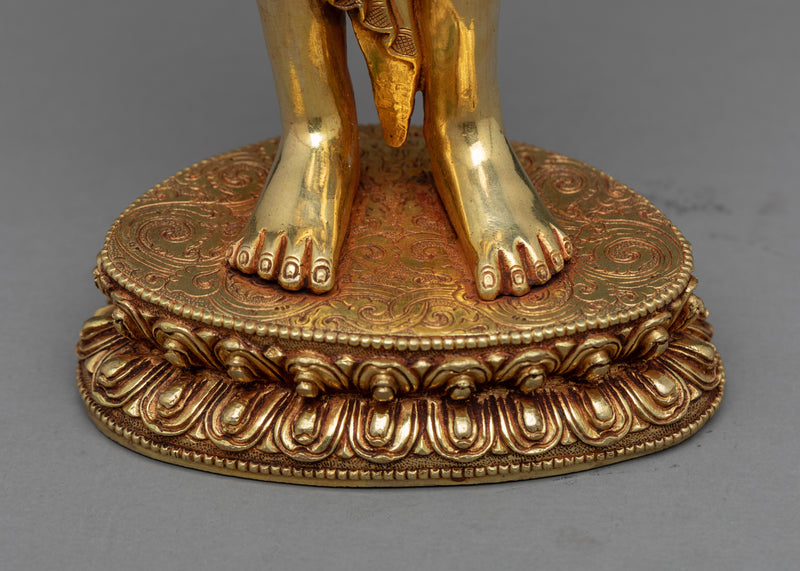 Standing Avalokiteshvara Buddha Statue | Bodhisattva Chenrezig Traditional Artwork