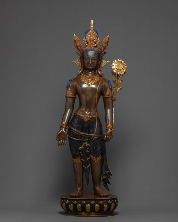 Bodhisattva Lokeshwara's Standing Chenrezig Statue Artwork