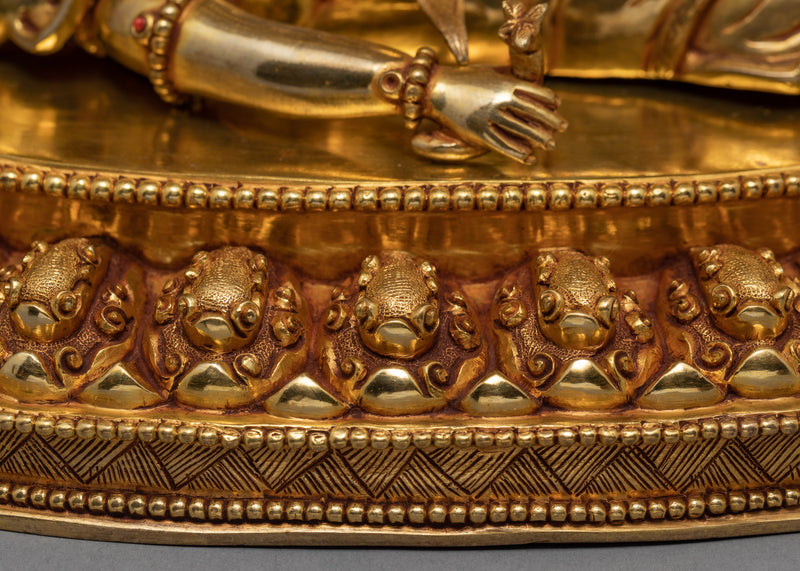 6 Armed Mahakala | 24K Gold Plated Statue