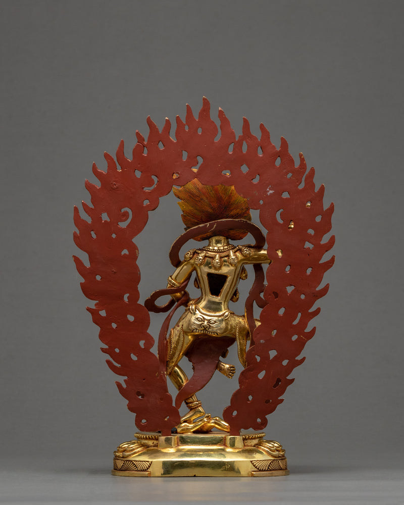 Lion Headed Sculpture | Wisdom Dakini Simhamukha Statue | Wrathful Deity