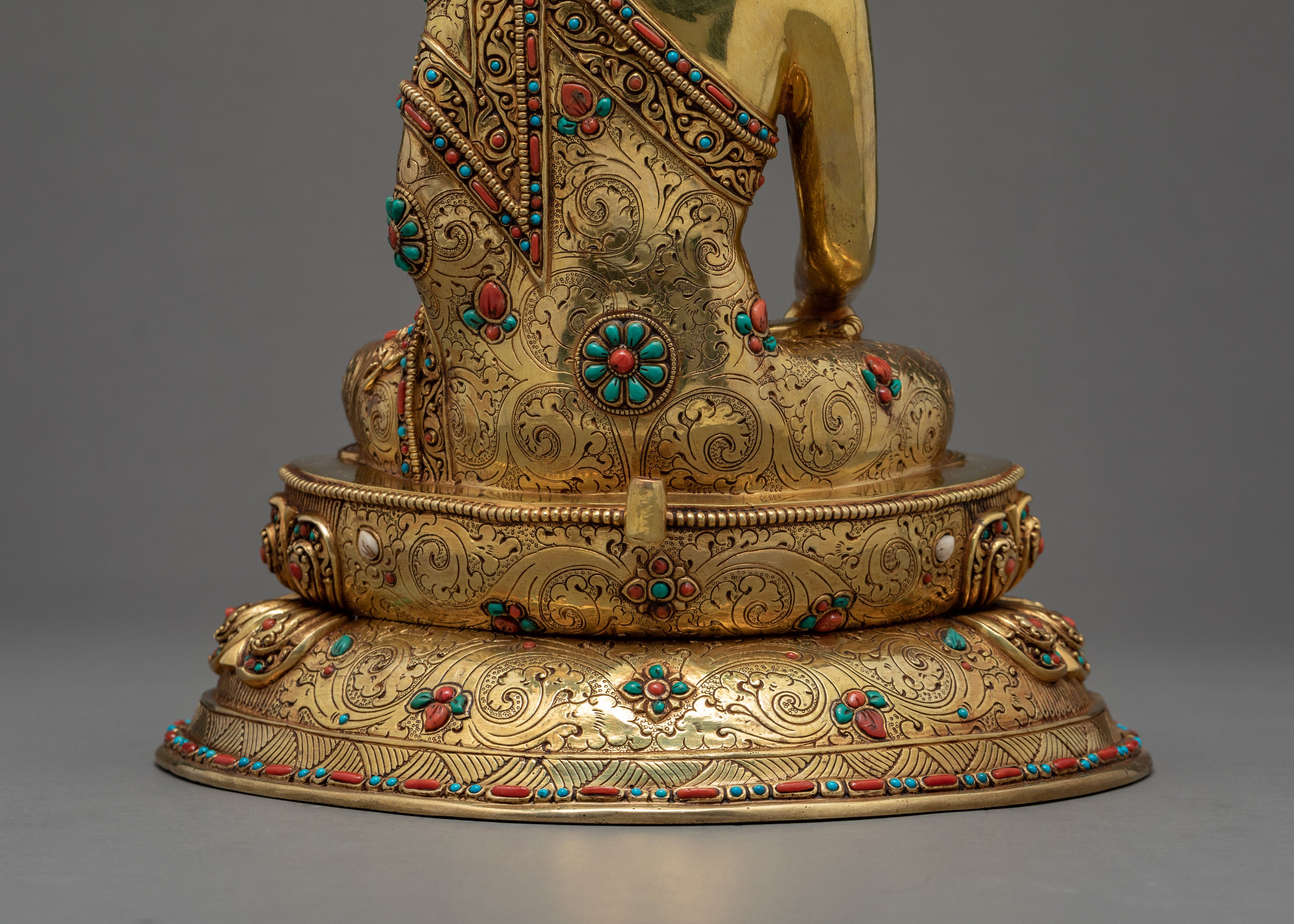 Buddha Shakyamuni Sculpture | Buddhism Enlightened Deity Statue