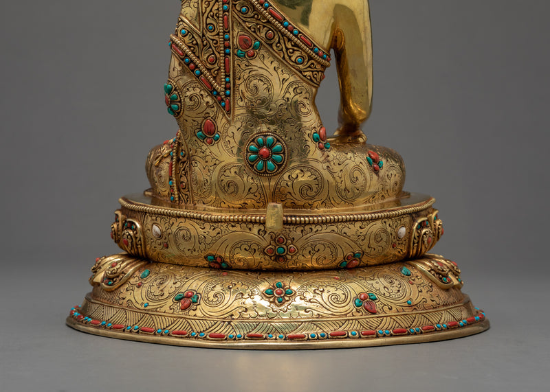 Buddha Shakyamuni Sculpture | Buddhism Enlightened Deity Statue