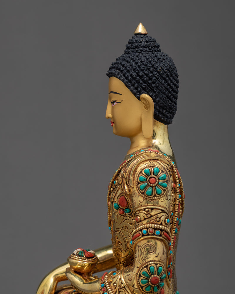 Buddha Shakyamuni Sculpture | Buddhism Enlightened Deity Statue